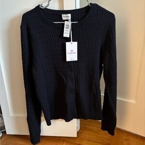 Aritzia Sunday Best Biscotti Cotton Cashmere Cardigan